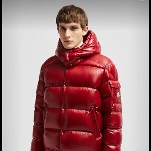MONCLER MAYA HOODED SHORT DOWN JACKET